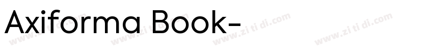 Axiforma Book字体转换